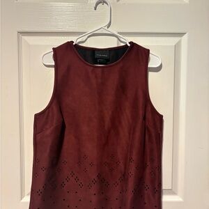The Limited Sleeveless Maroon Blouse